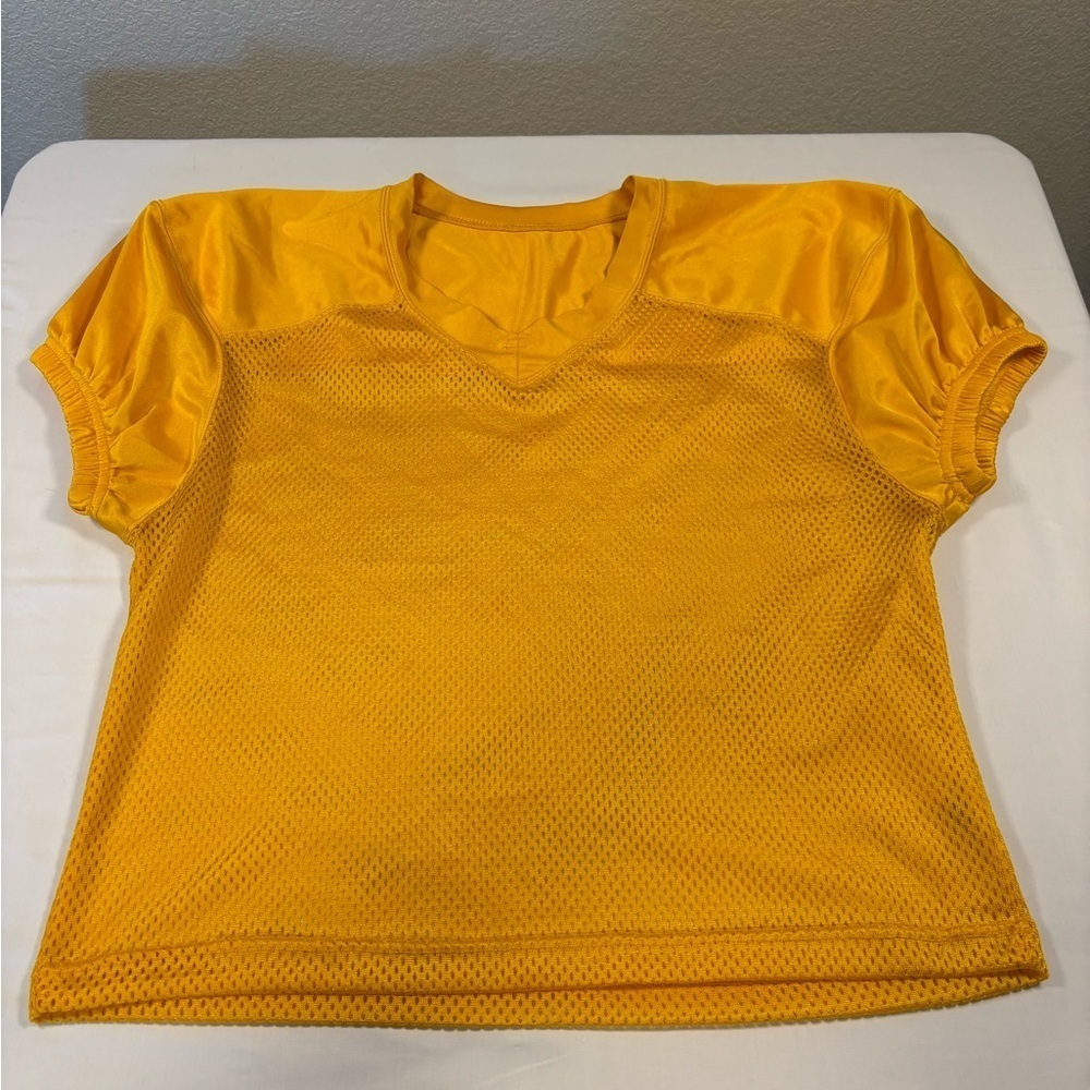 Champro Yellow Mesh Fabric Youth Practice Jersey XL